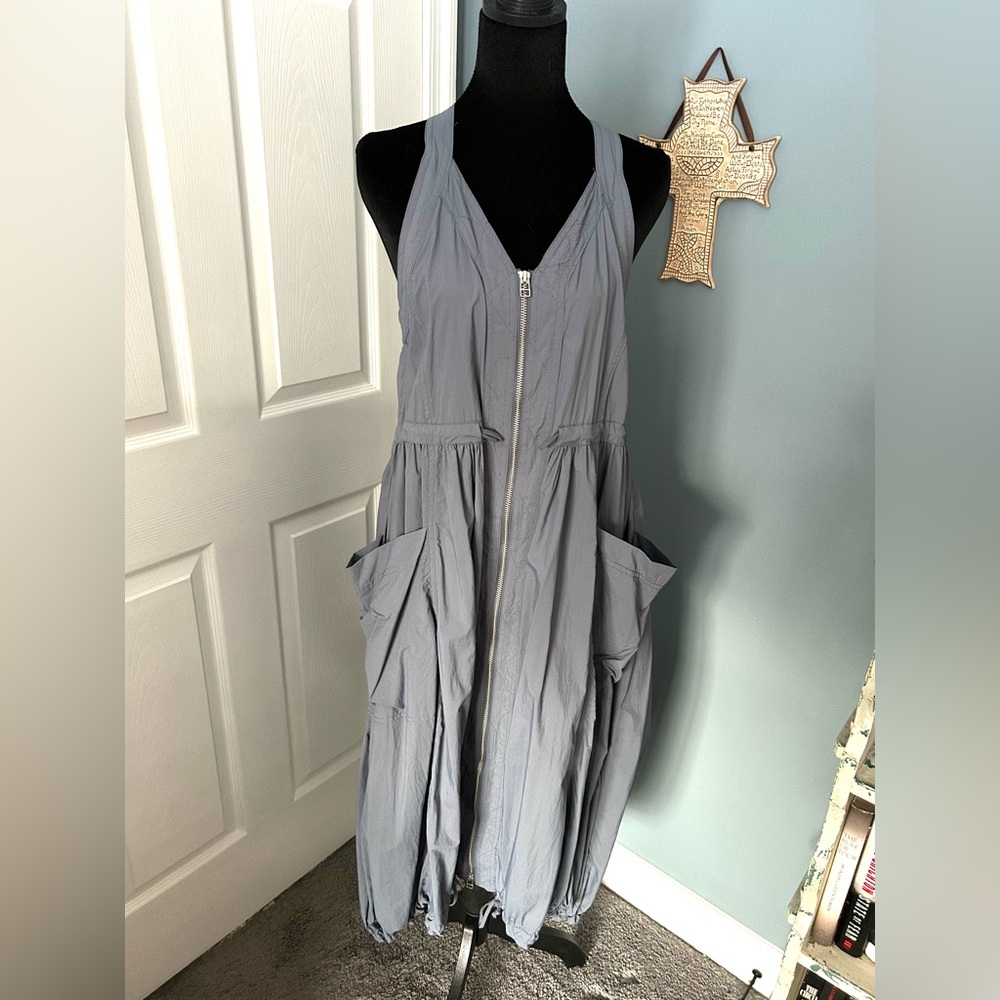 ANTHROPOLOGIE Halter Jumpsuit with Pockets